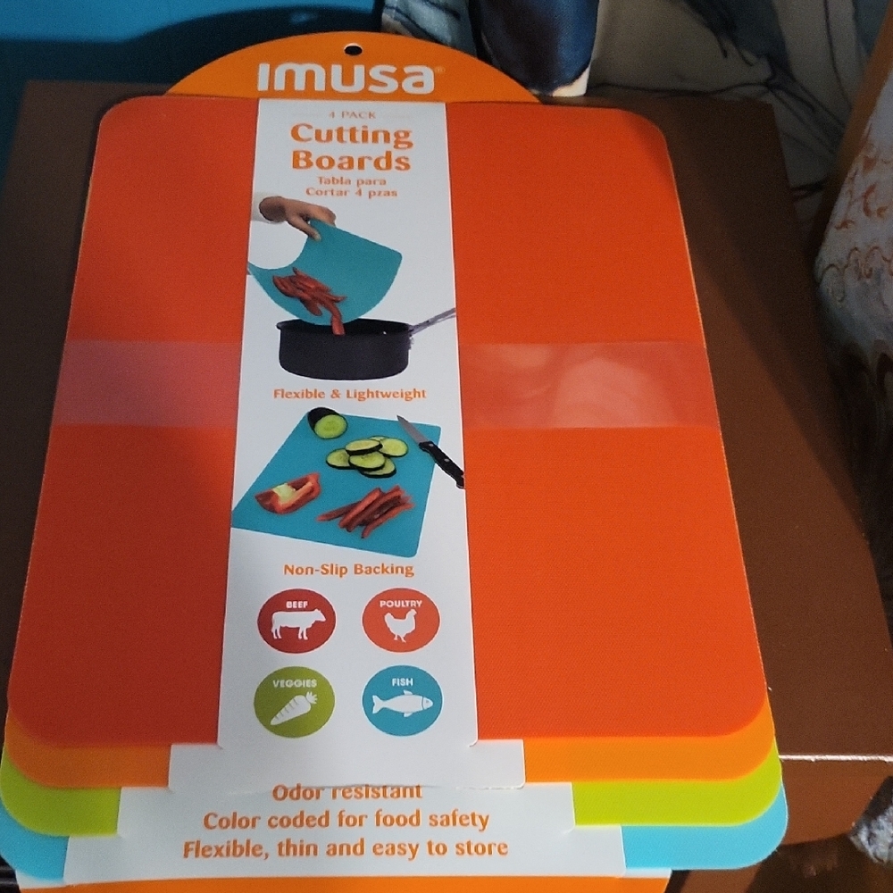 Imusa Vibrant Orange Cutting Boards